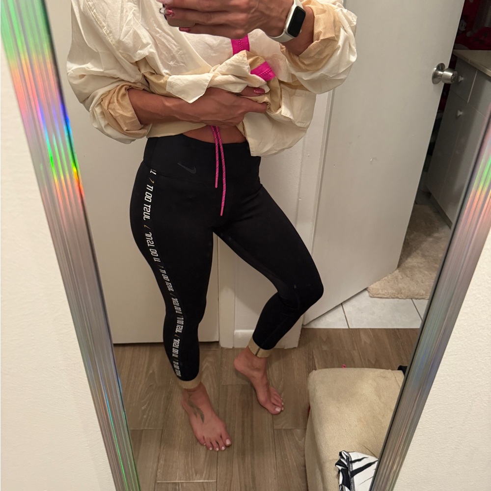Nike Black and gold Leggings